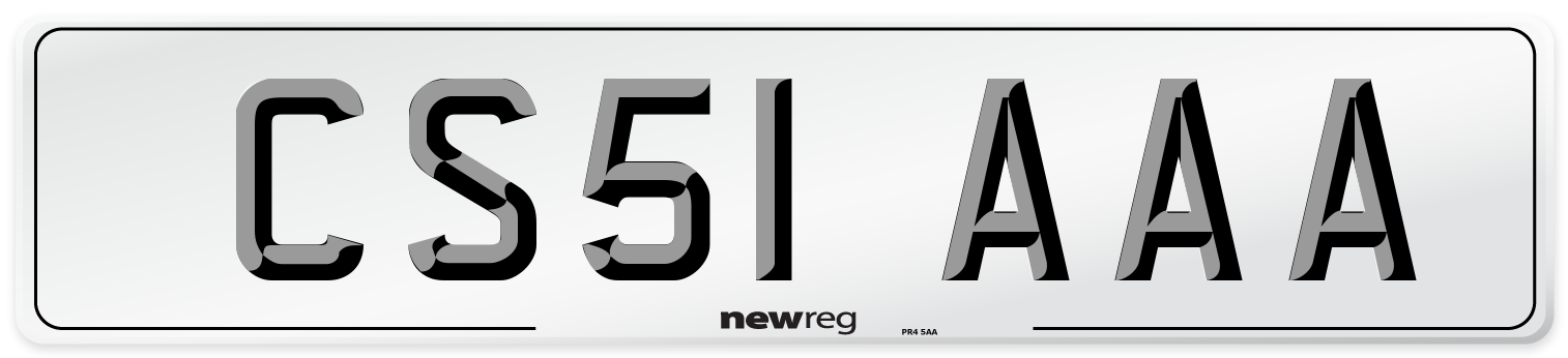 CS51 AAA Number Plate from New Reg